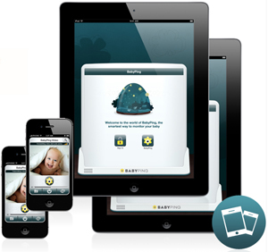 BabyPing este compatibil cu dispozitivele iOS pe care le detineti deja, fie ca e vorba despre un iPhone, iPod Touch sau un iPad; BabyPing se poate instala pe oricare din ele.
